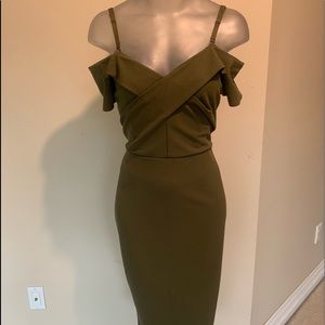 off the shoulder midi dress size L